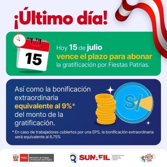 ultimo dia de pago de gratificacion