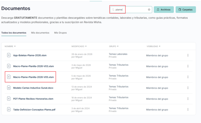 Descargar PDT PLAME