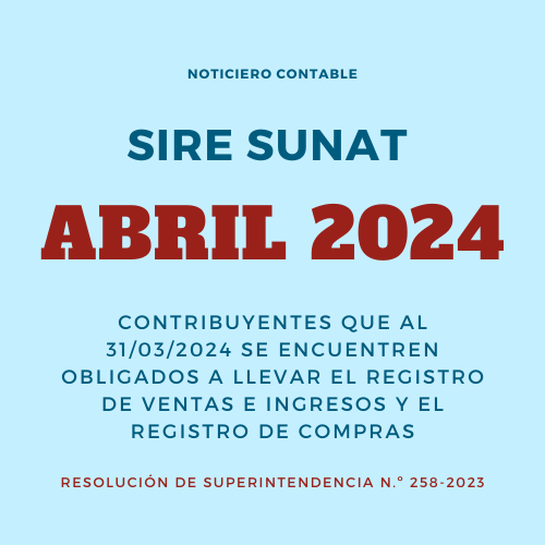 SIRE SUNAT 2024