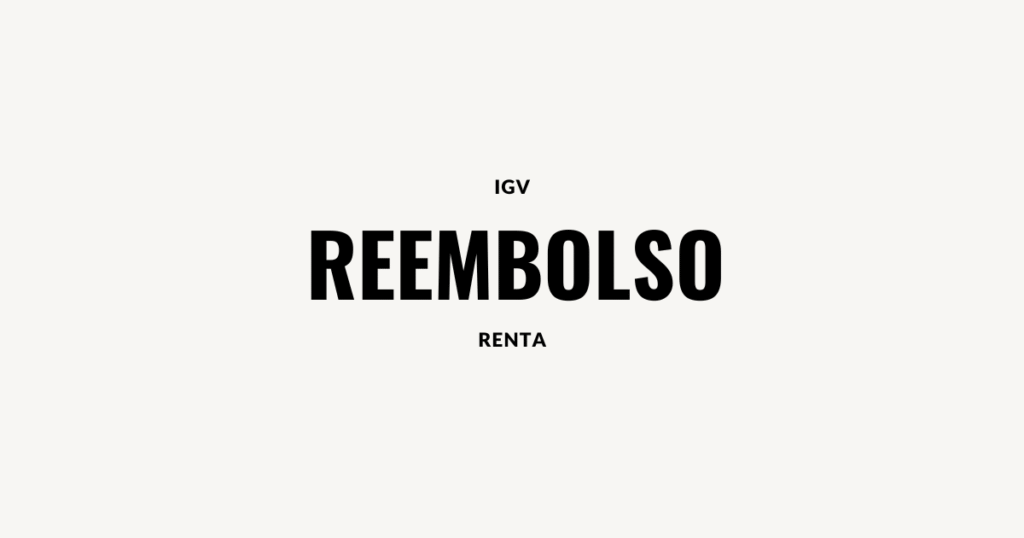 reembolso igv renta