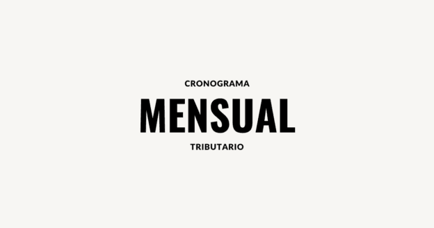 cronograma mensual tributario