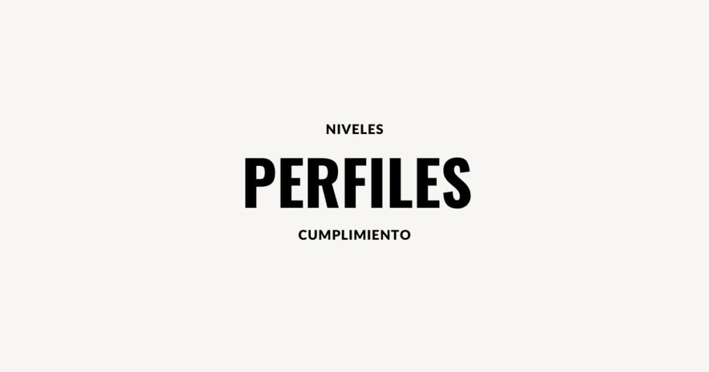 niveles perfil cumplimiento