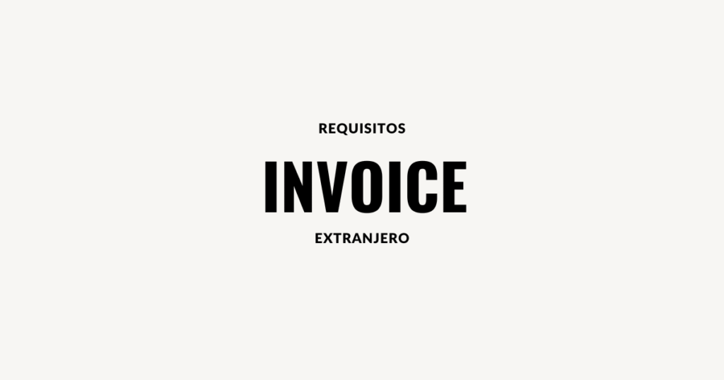 requisitos invoice sunat