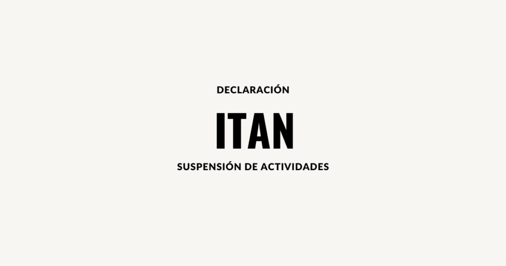 declaracion itan suspension