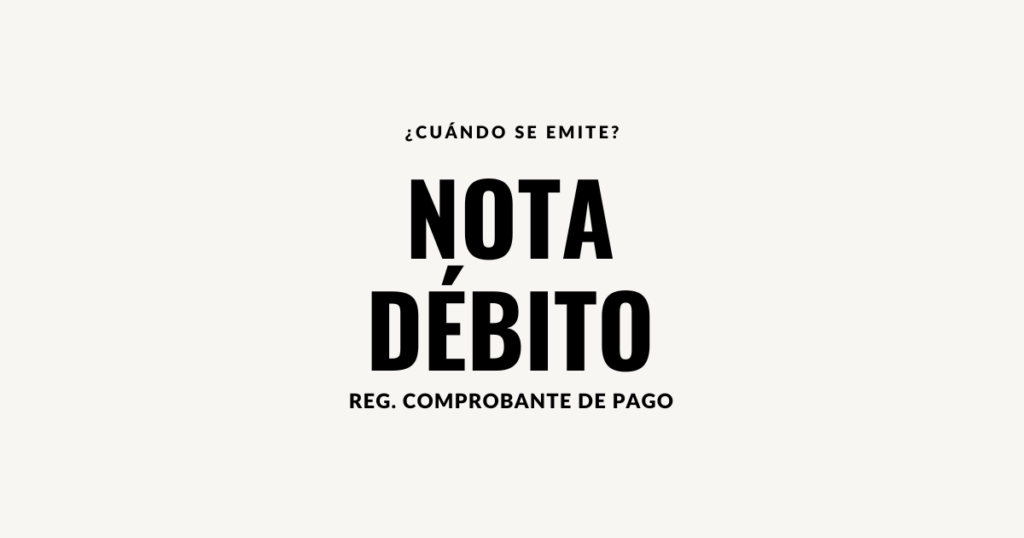 cuando se emite nota de debito