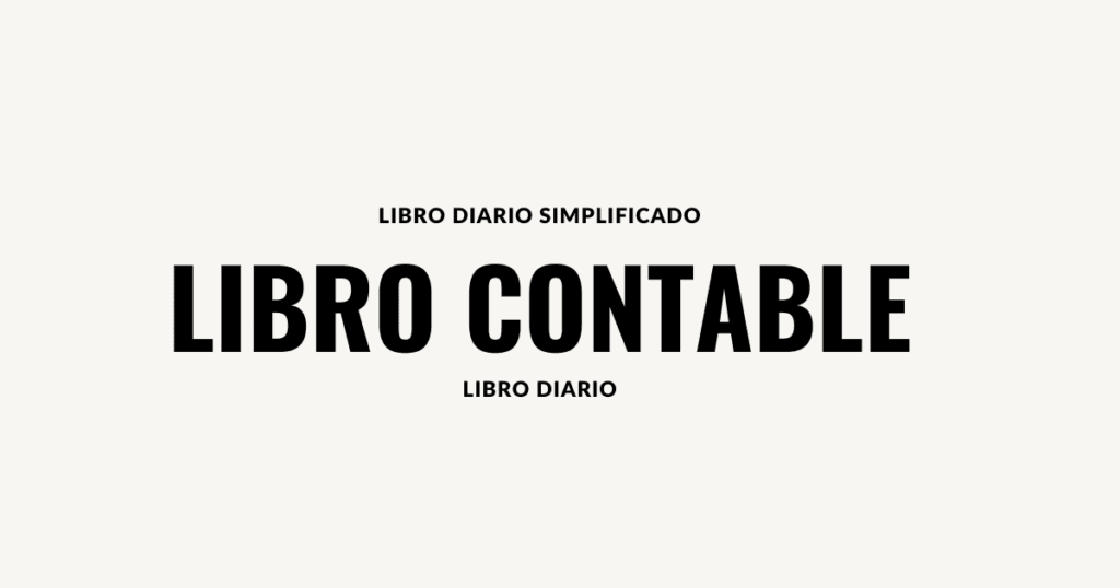 libro diario simplificado cambio libro diario