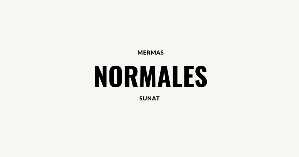 mermas normales