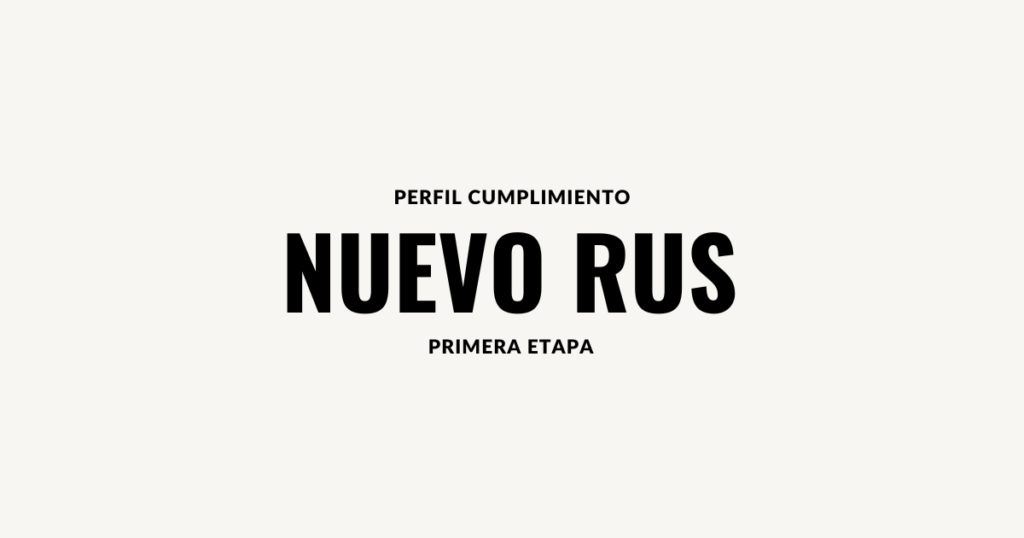 perfil de cumplimiento nuevo rus