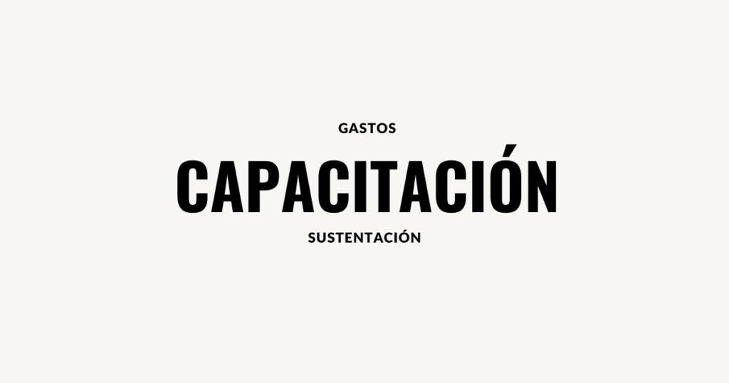 gastos de capacitación