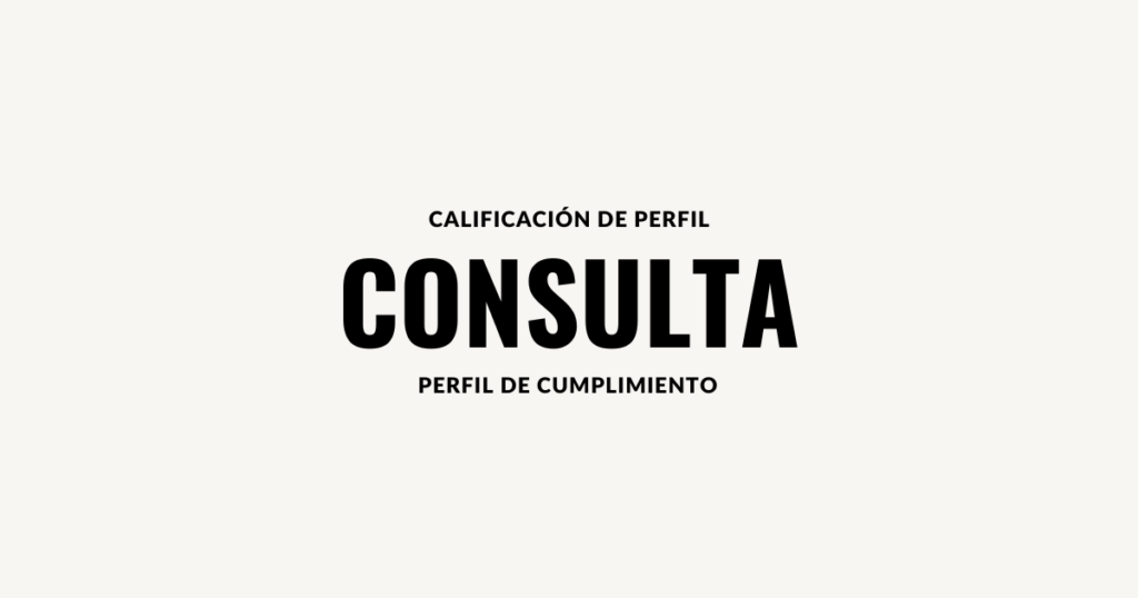 Consulta Perfil Cumplimiento SUNAT