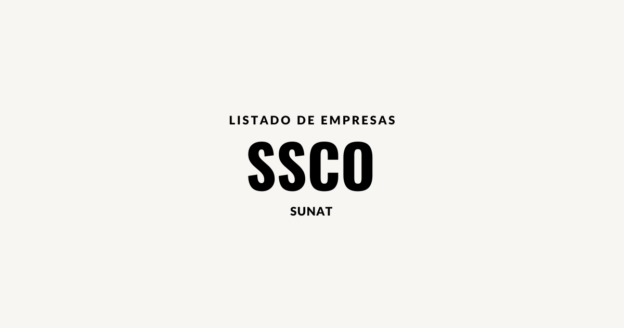 Listado empresas SSCO