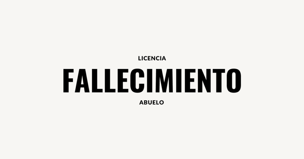 Licencia Fallecimiento Familiar