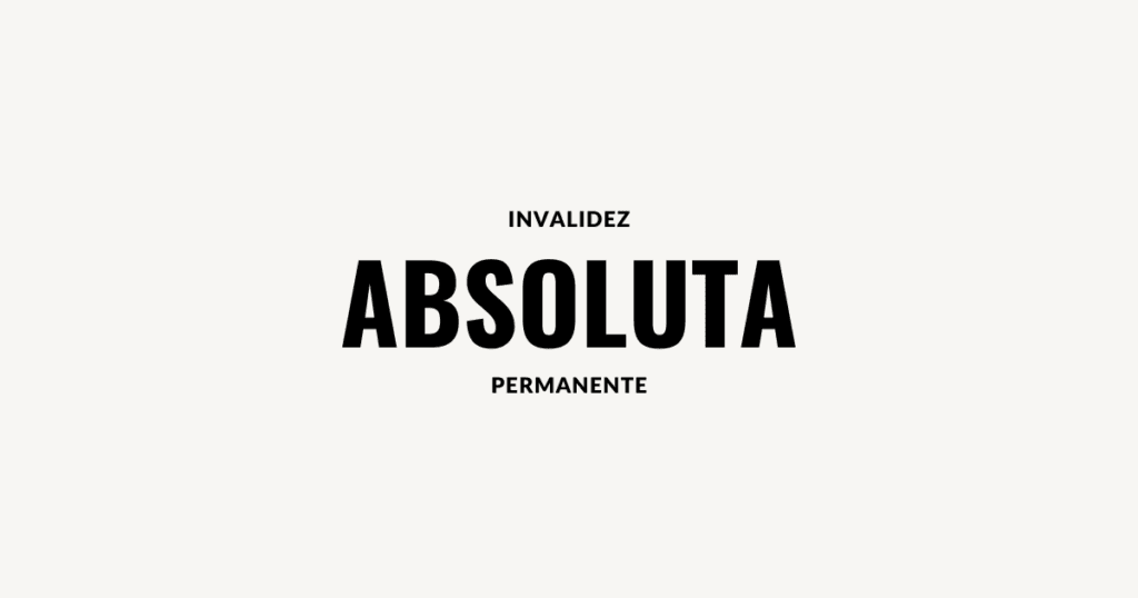 invalidez permante absoluta