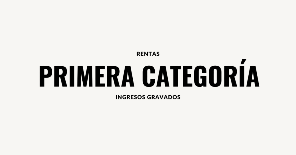 rentas de segunda categoria ingresos detallados