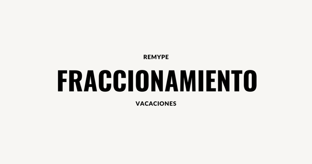 fraccionamiento vacaciones