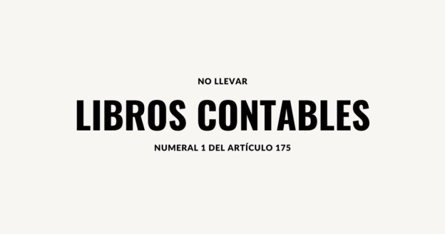 multa por no llevar libros contables