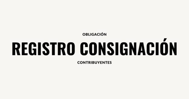 obligacion registro de consignación