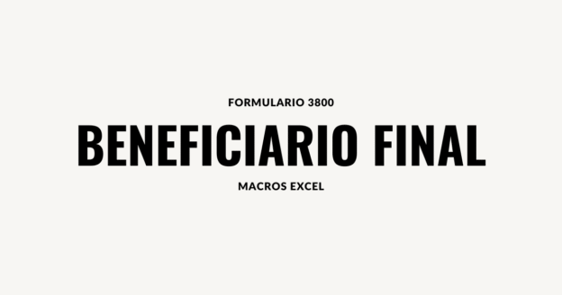 Macro Excel Beneficiario FInal
