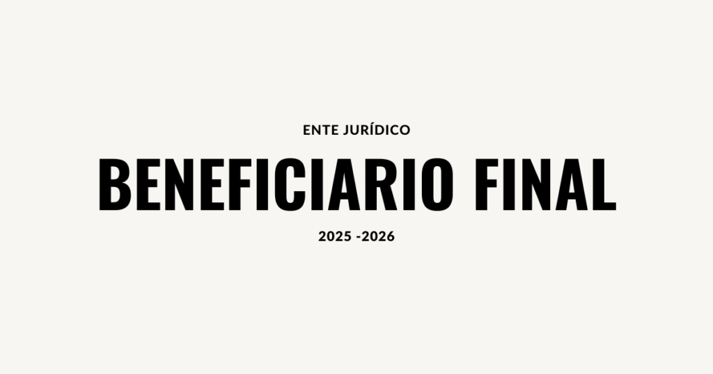 ente juridico beneficiario final