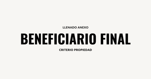 llenado anexo beneficiario final criterio propiedad