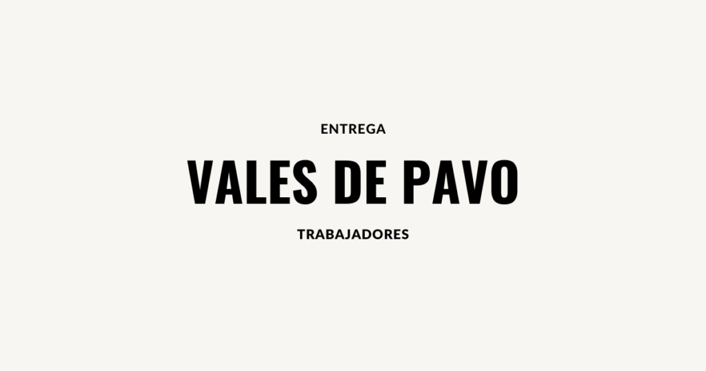 entrega de vales de pavo