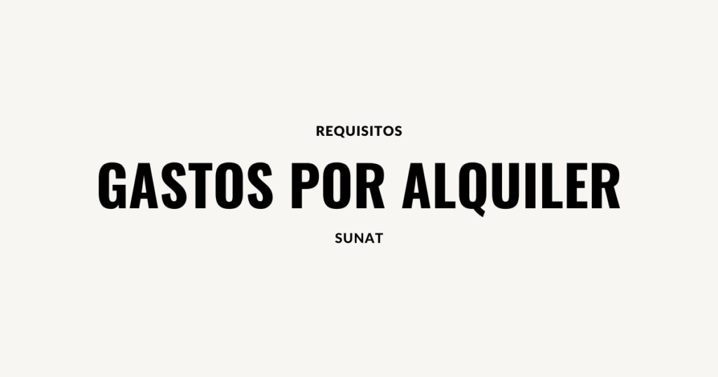 requisitos por alquileres