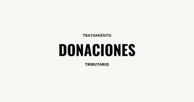 tratamiento tributario donaciones