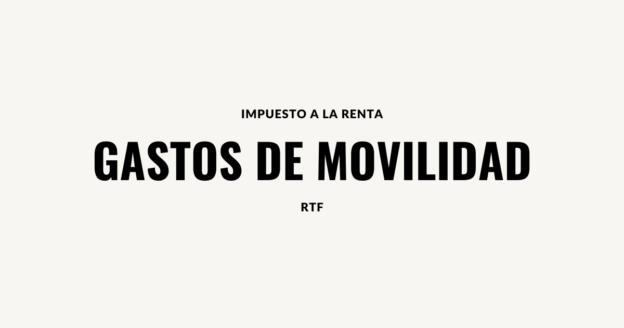 gastos de movilidad RTF