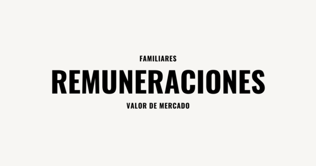 familiares remuneracion valor de mercado