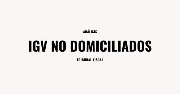 igv de no domiciliados