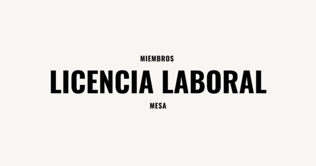 miembros de mesa licencia laboral