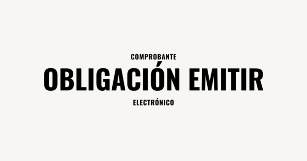 obligacion de emitir comprobante electronico