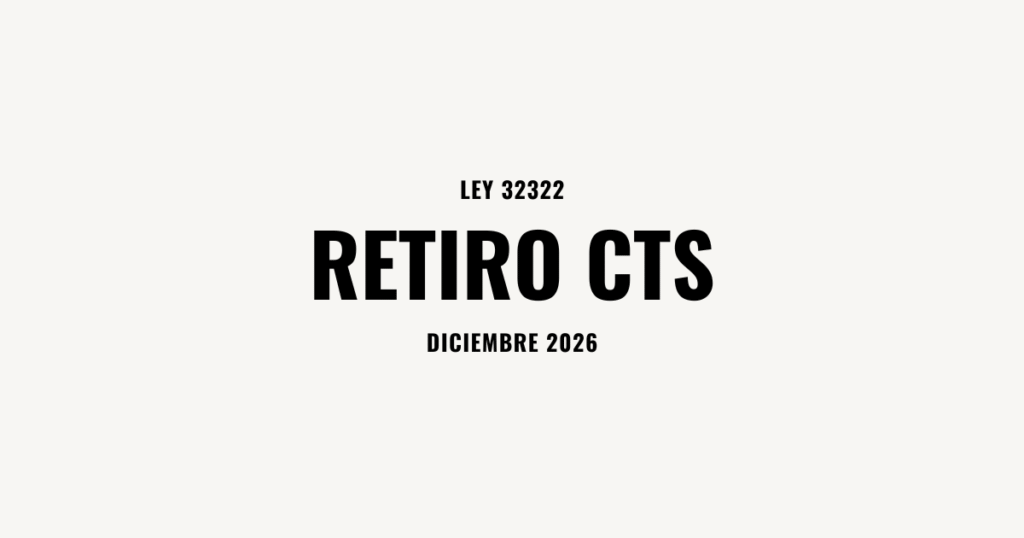 Ley 32322 CTS