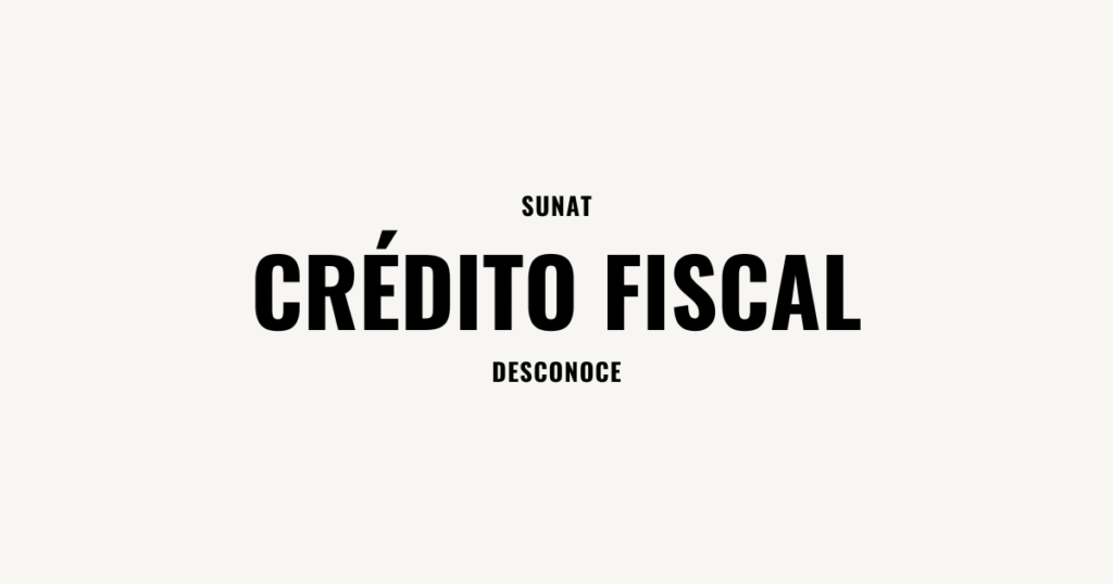 SUNAT desconoce credito fiscal por preoveedores