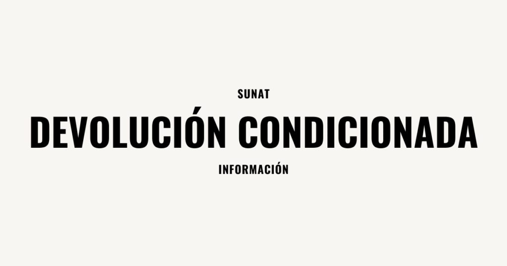SUNAT solicita informacion para devolucion